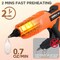 Hot Glue Gun, 20V Cordless Glue Gun with 30 PCS Full Size Sticks, Drip-Free Fast Heating Glue Gun Kit for DIY&Crafts, Repair and Construction, Rechargeable Battery and Charger Included